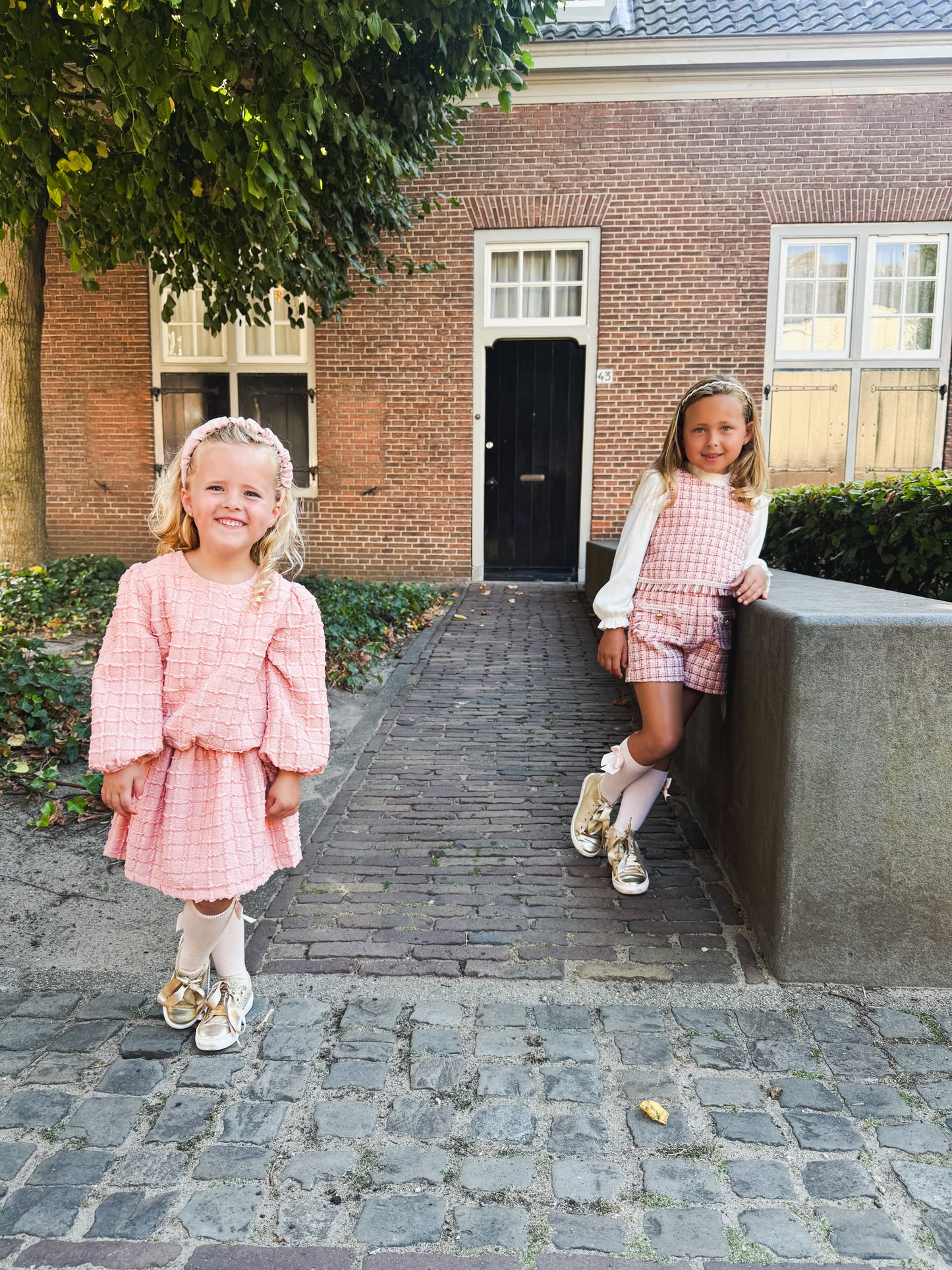Skirt Set Pink - Abel & Lula