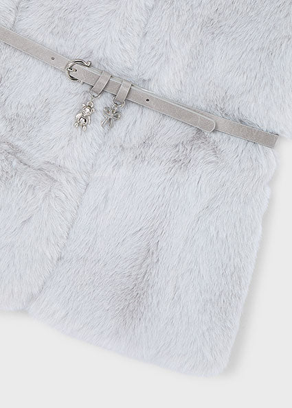 Fur Vest Belt Gray - Mayoral