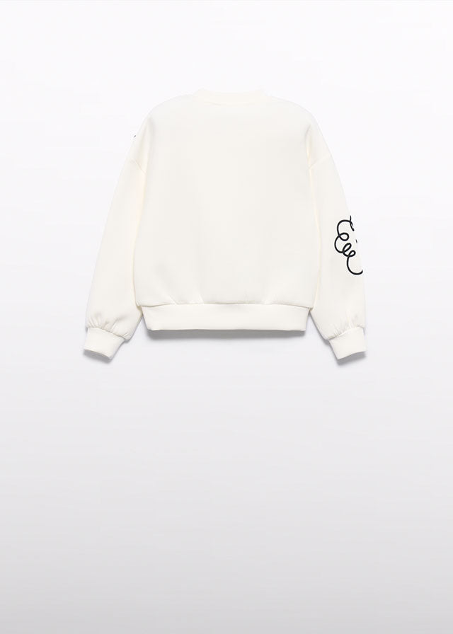 Sweater Creme Flower - Abel & Lula
