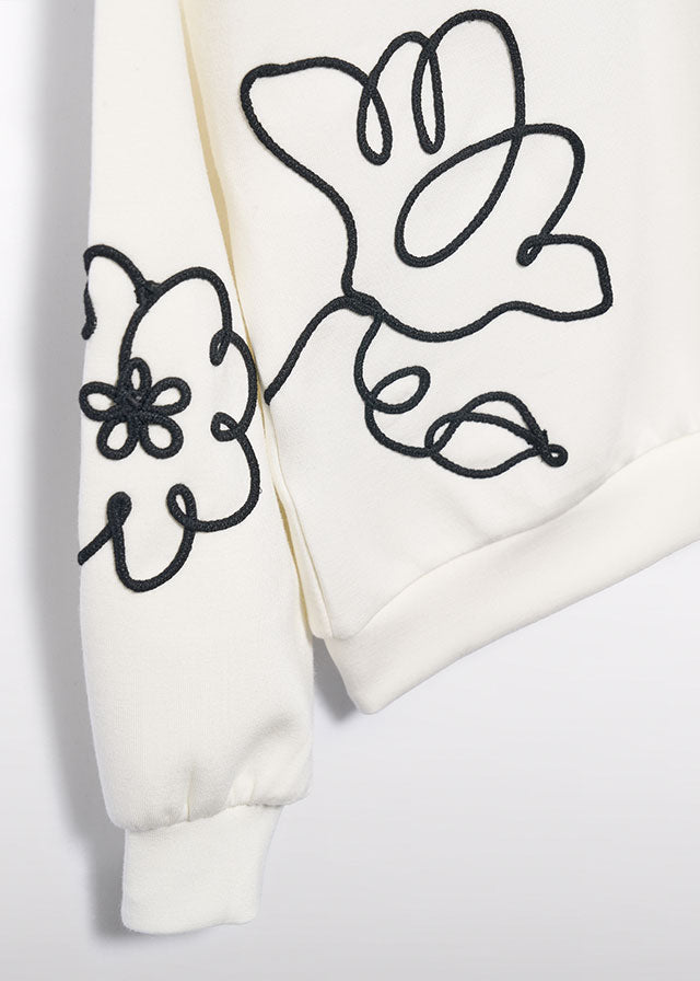 Sweater Creme Flower - Abel & Lula