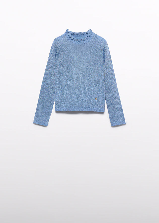 Knitting Turtleneck Sky Blue - Abel & Lula
