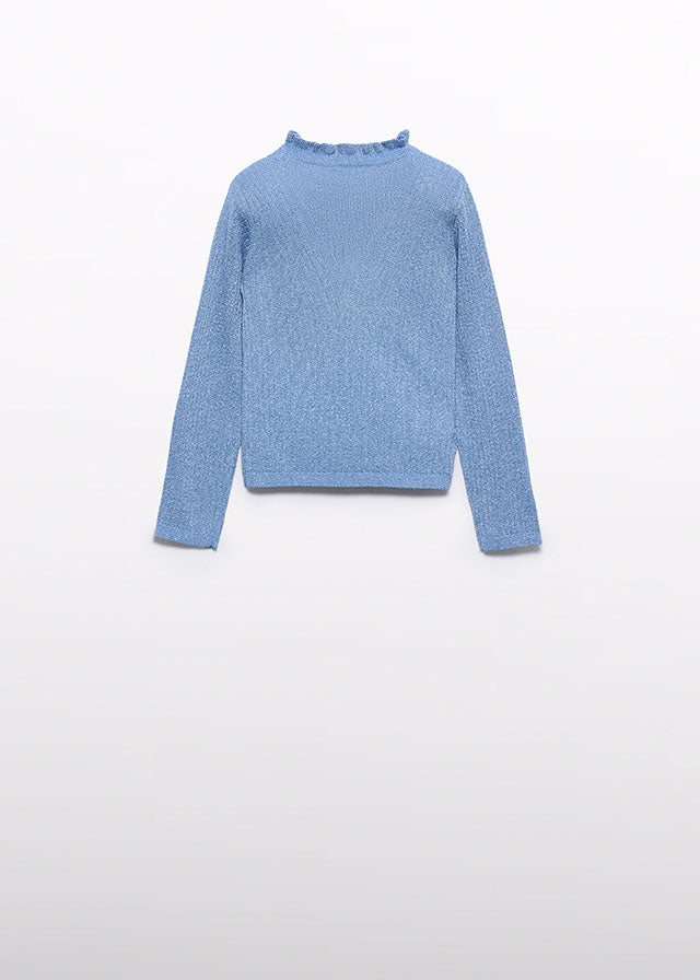 Knitting Turtleneck Sky Blue - Abel & Lula