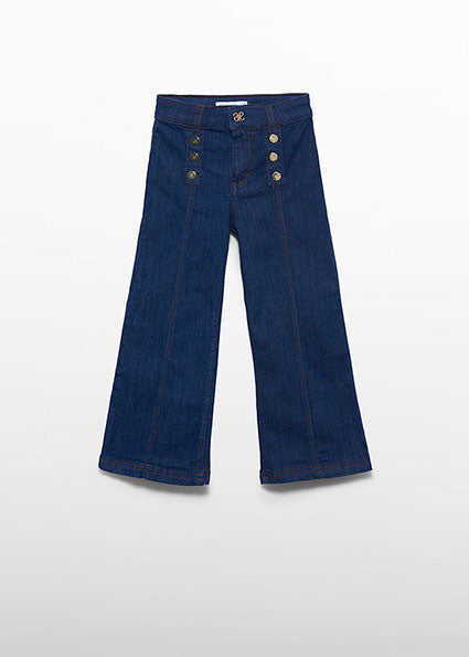 Broek Donker Denim Meisjes - Abel & Lula