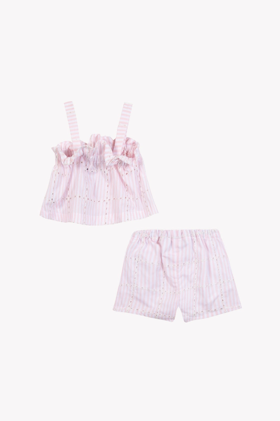 Set Embroidered Pink - Tartine et Chocolat