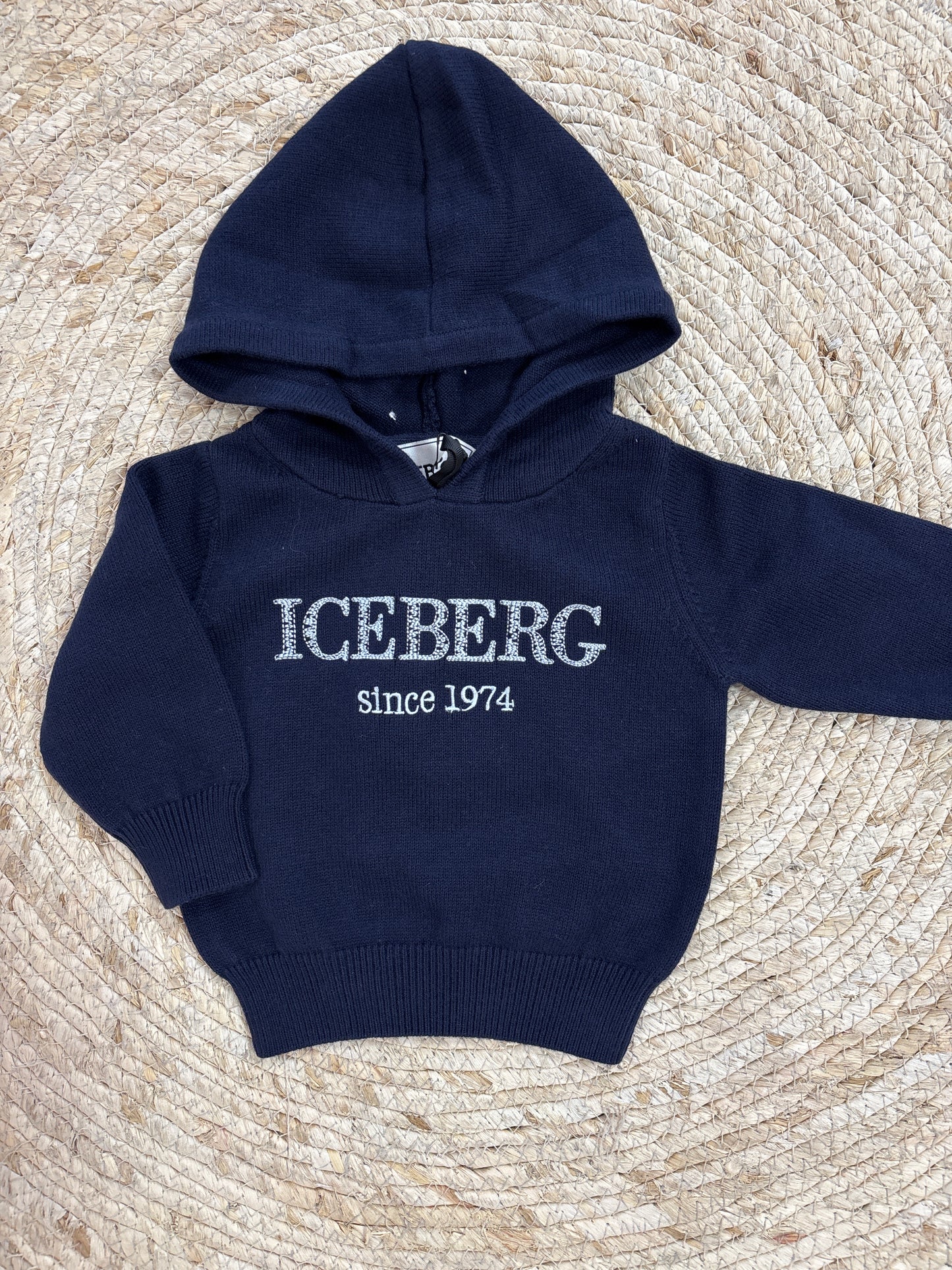 Knitted Hoodie Navy Blue - Iceberg