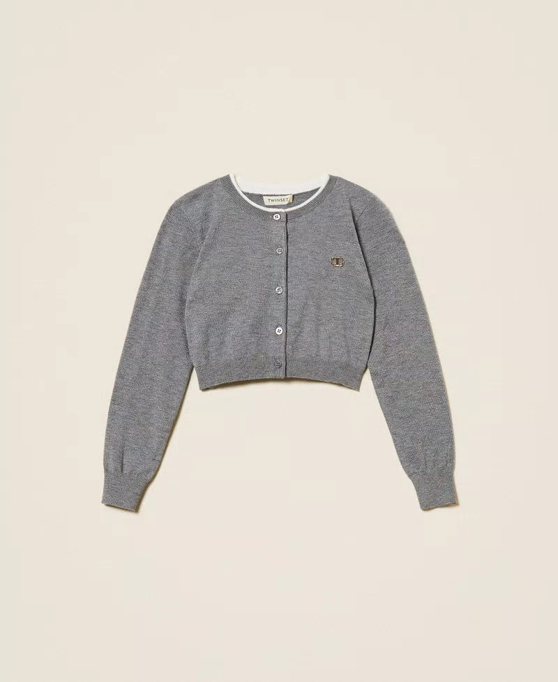 Korean Cardigan Grey - Twinset