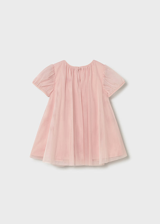 Tulle Dress With Bag Pink - Mayoral