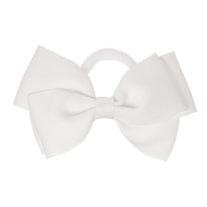 Hair Elastic Bow White - Siena