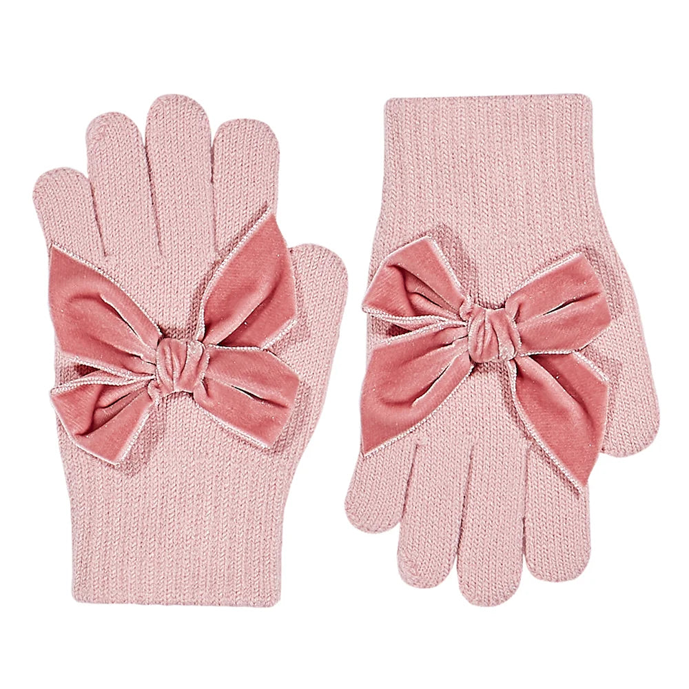 Condor Hanschoenen Velvet Strik - Pale Pink