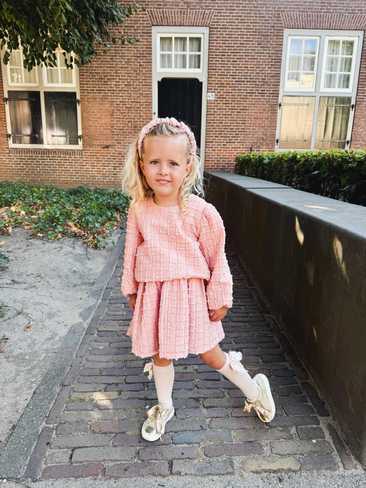 Skirt Set Pink - Abel & Lula