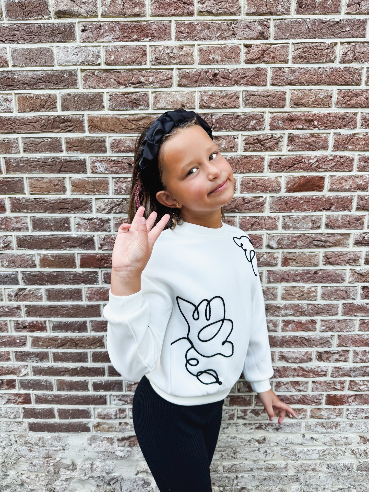Sweater Creme Flower - Abel & Lula