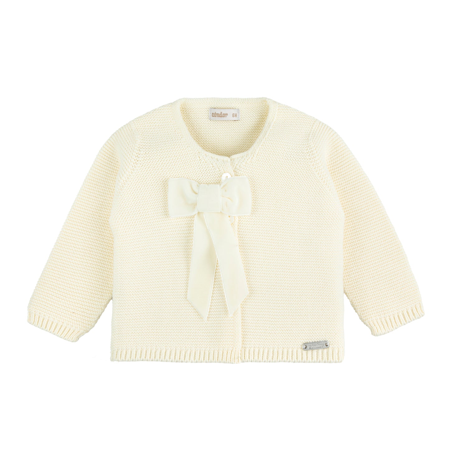 Cardigan Velvet Bow Créme - Condor