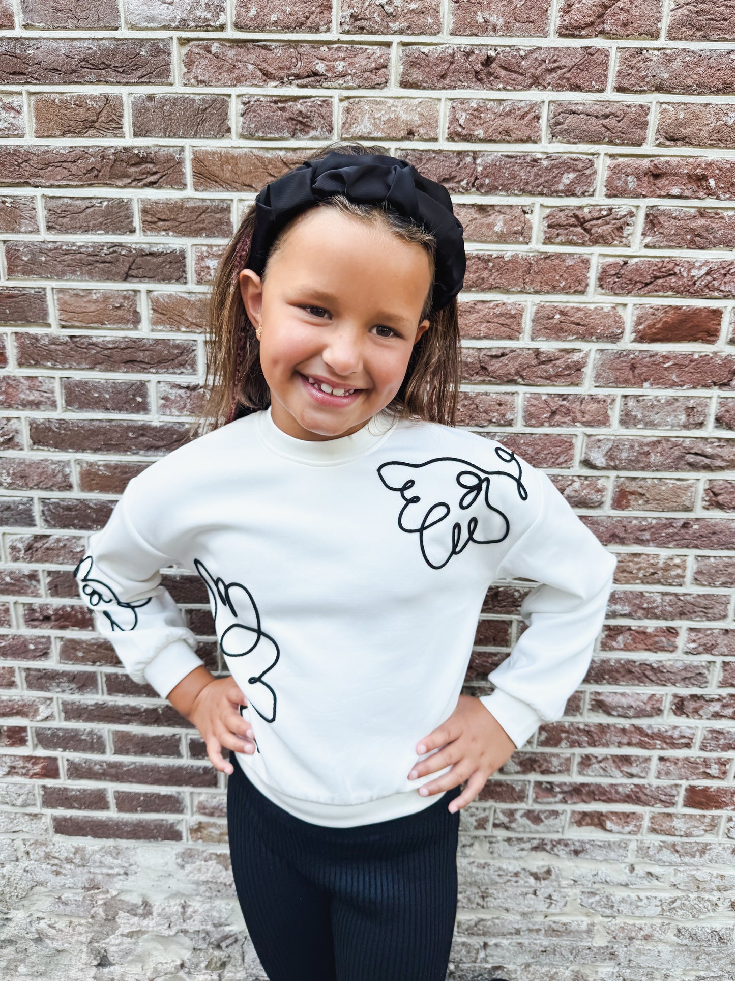 Sweater Creme Flower - Abel & Lula
