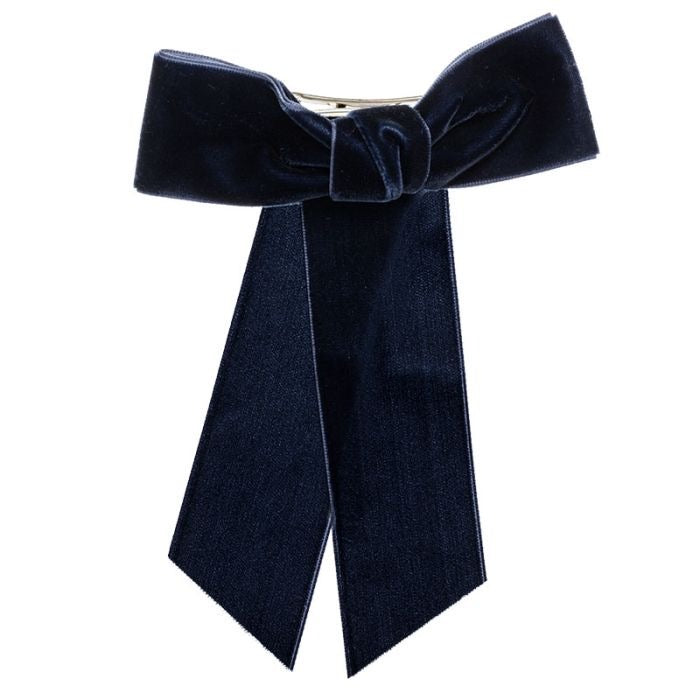 Velvet Bow Dark Blue - Siena