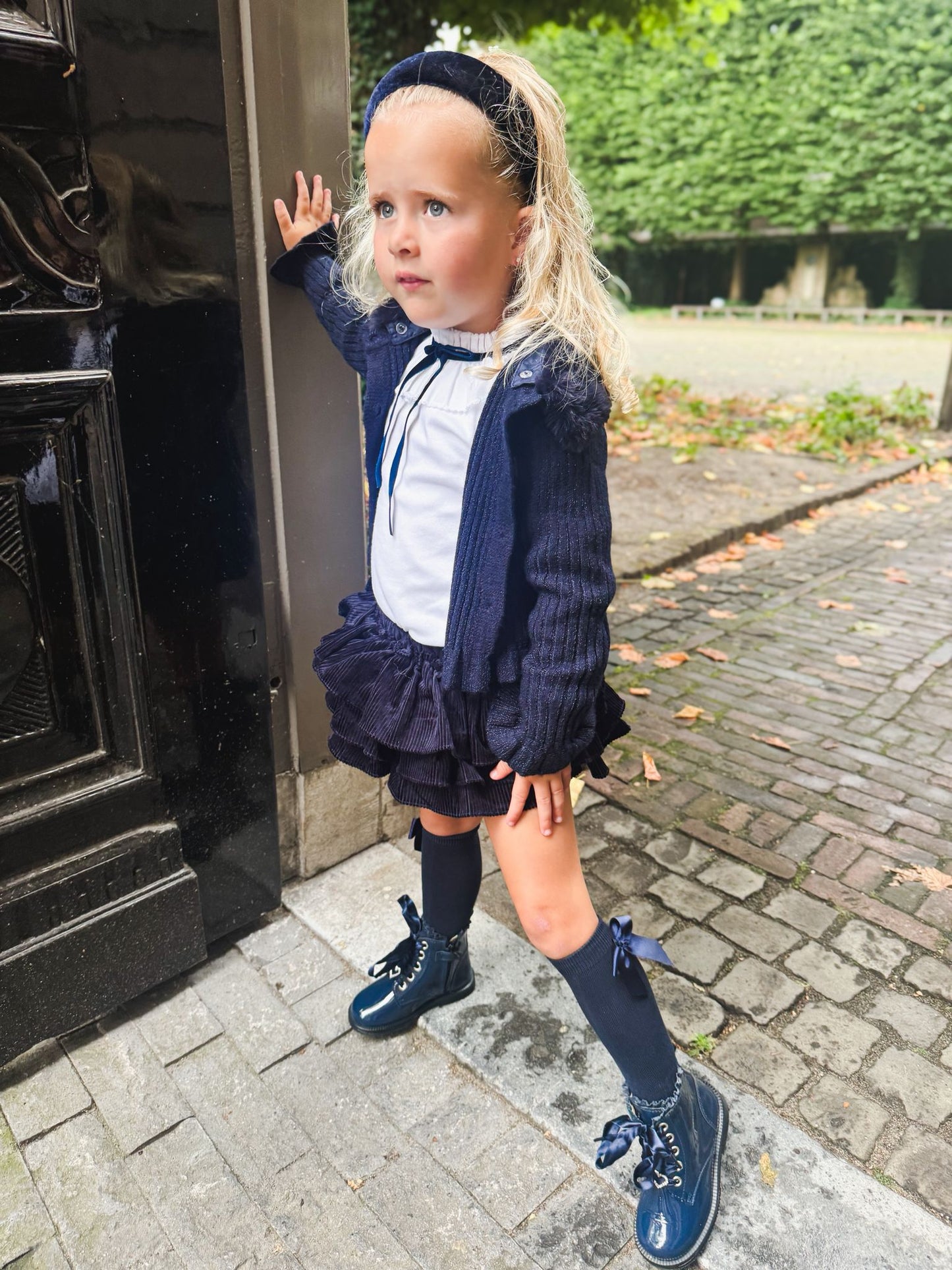Bloomer Navy Rib - Petite Zara