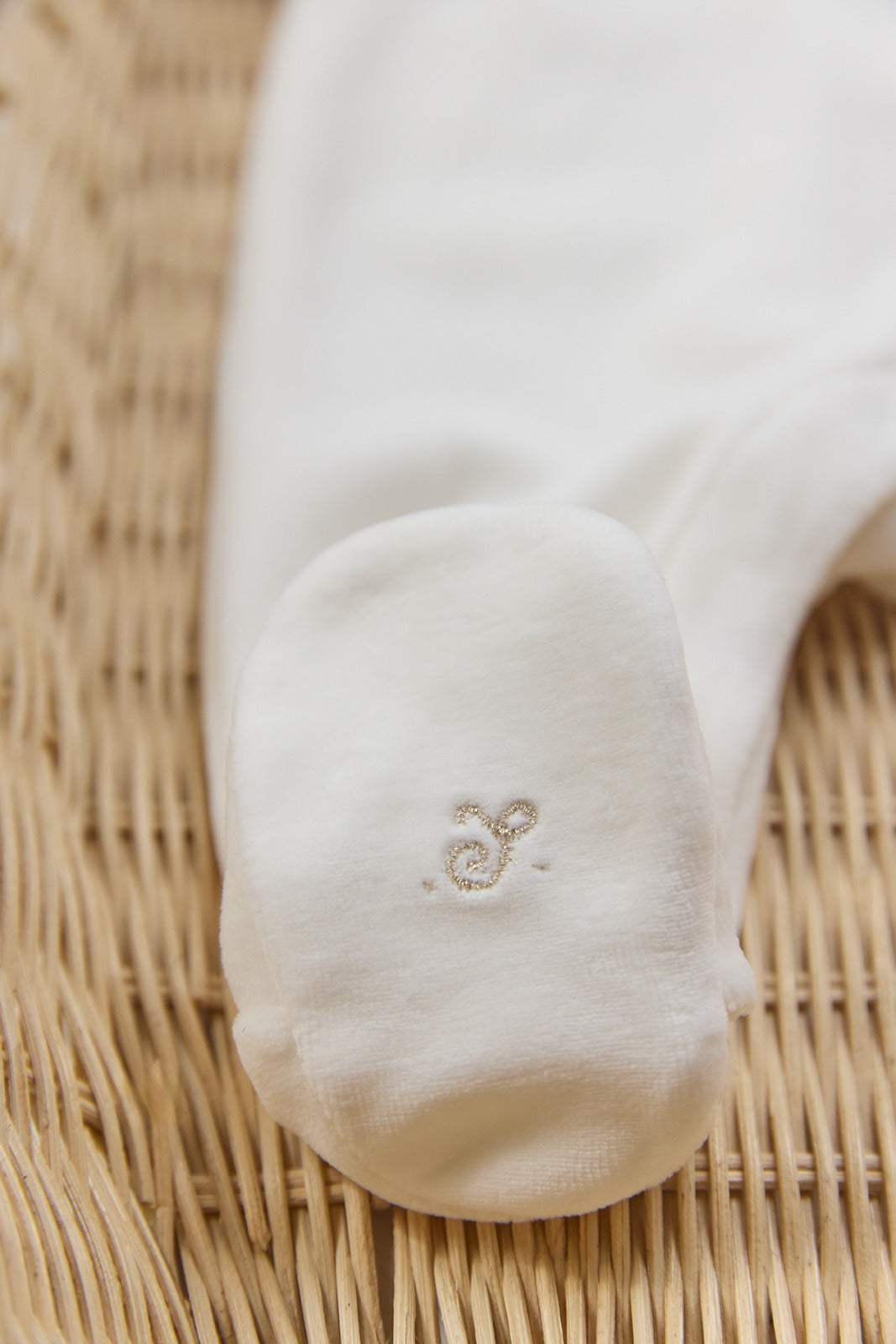 Babysuit Velour White Amelie - Tartine et Chocolat