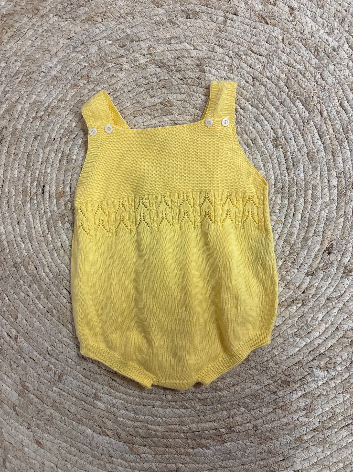 Romper Knitted Yellow - Wedoble