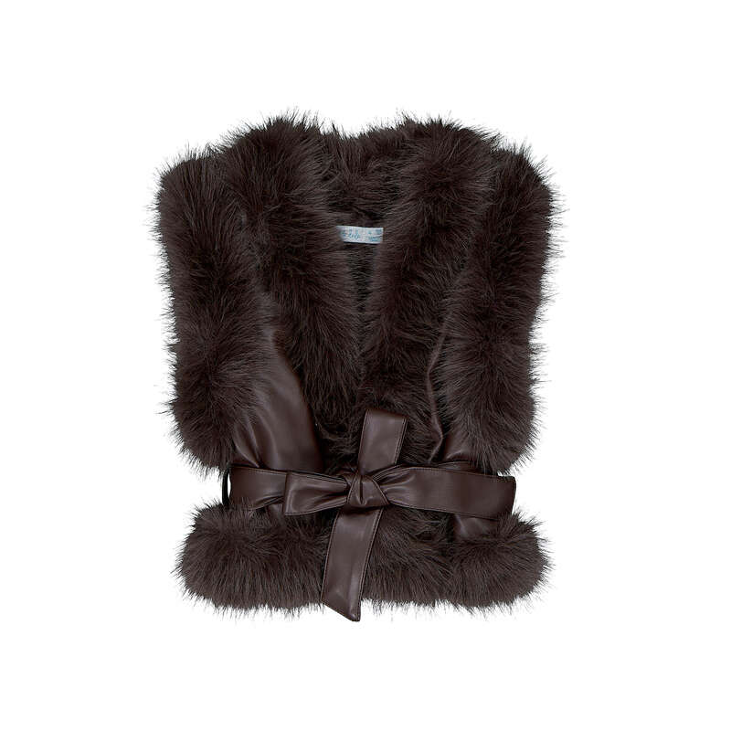Bodywarmer choco Meisjes - Abel & Lula