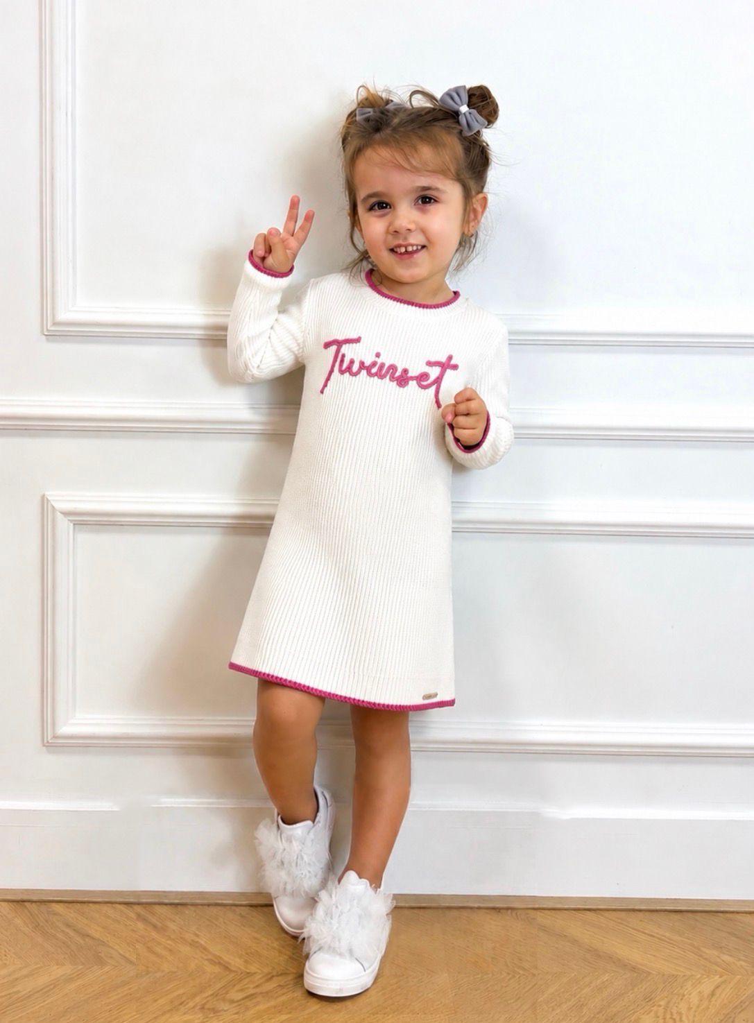 Pinky Promise Knitted Dress - Twinset