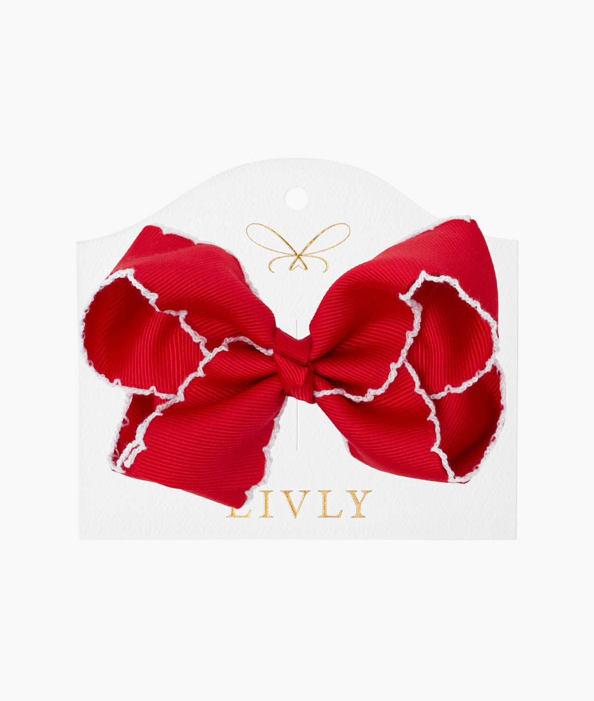 Grote Strik Picot Rood - Livly