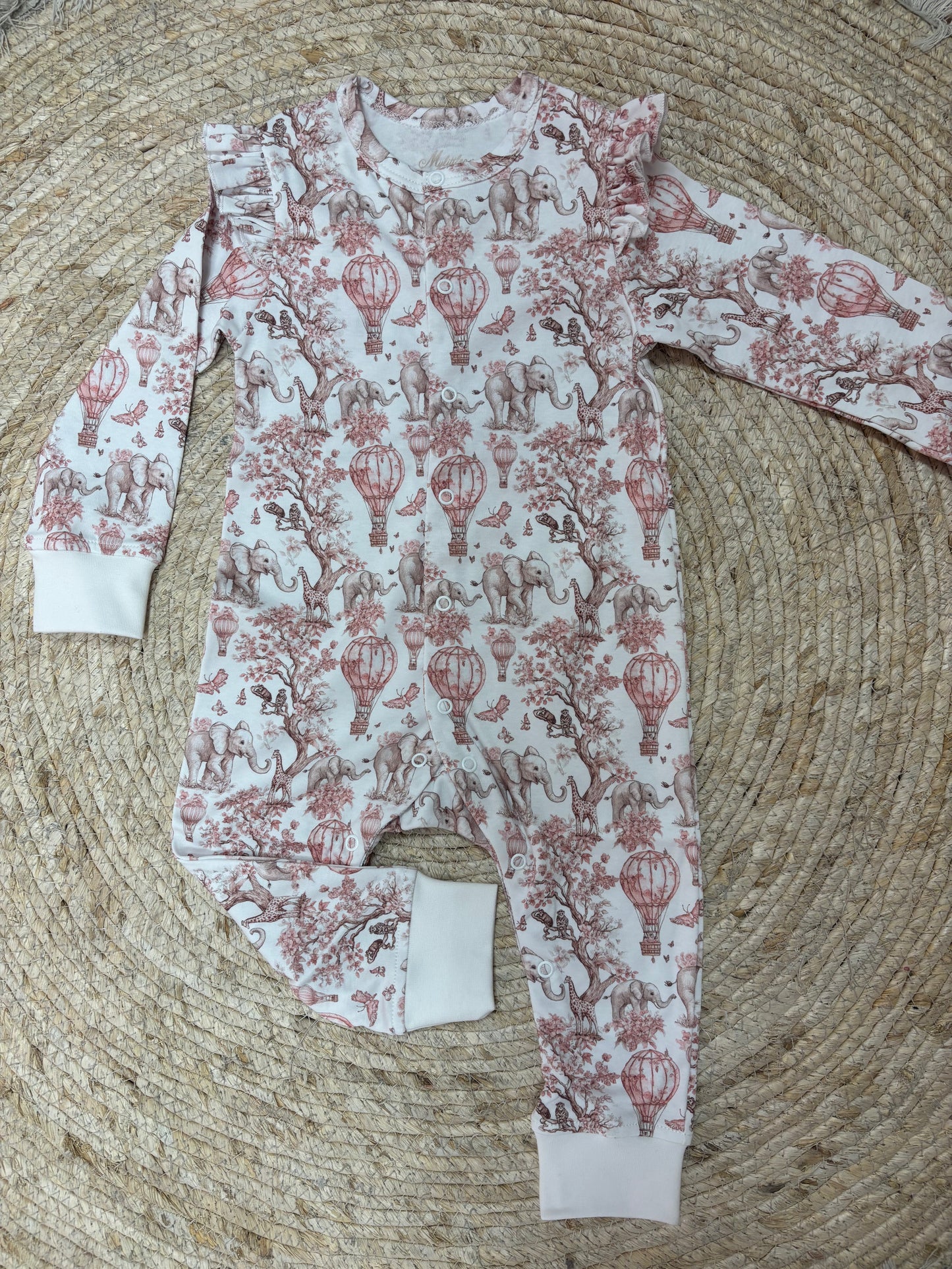 Onesie Toile Africa Pink - My Little Pie