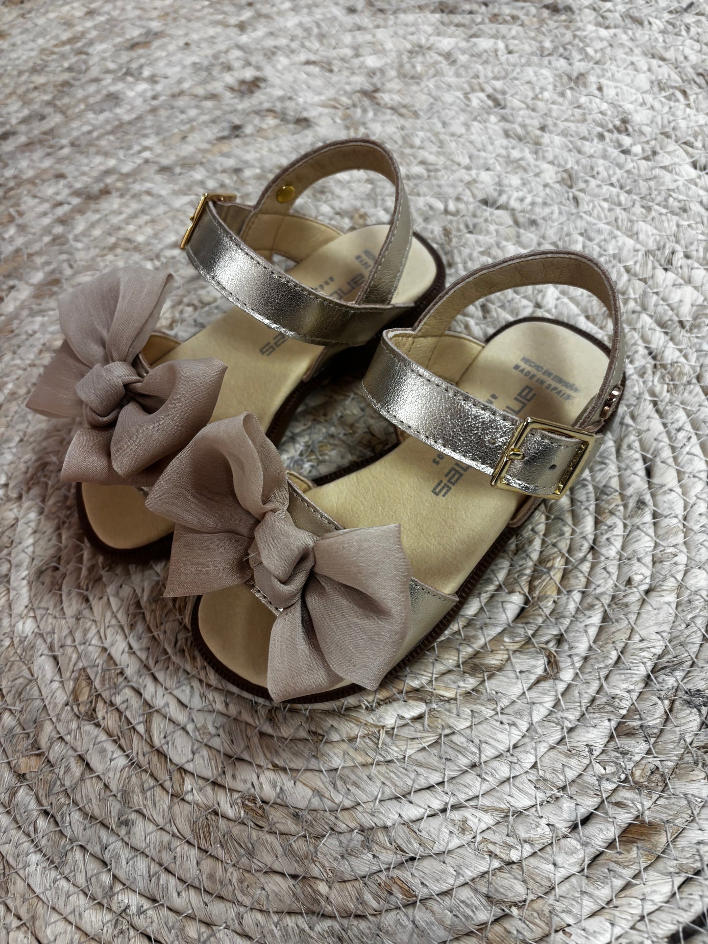 Sandals Bow Gold - Andanines