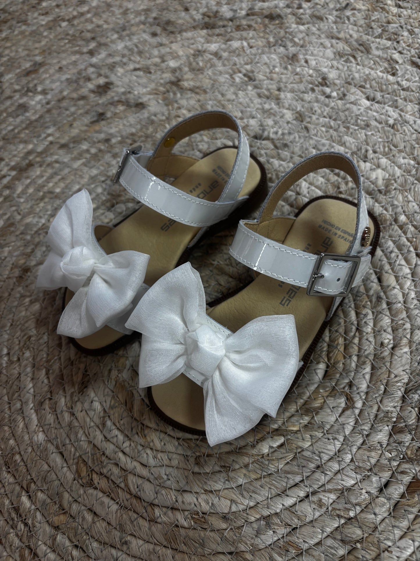 Sandals Bow White - Andanines