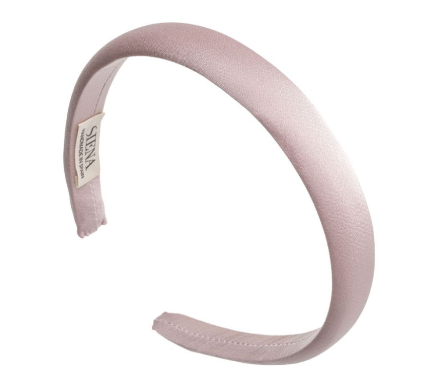 Padded Satin Headband Light Pink - Siena