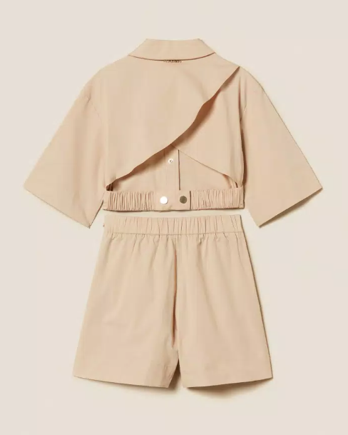 Cropped Set Beige - Twinset