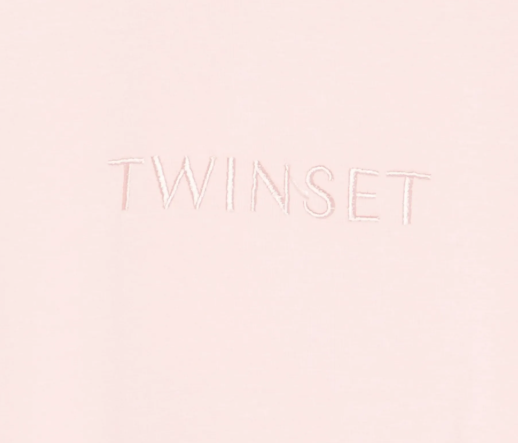 T-shirt Pink Logo - Twinset