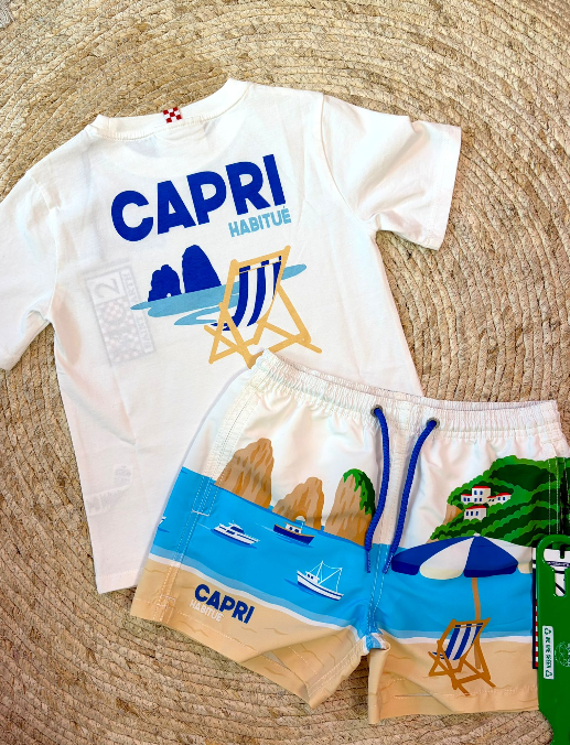 T-shirt Capri Blue - Saintbarth