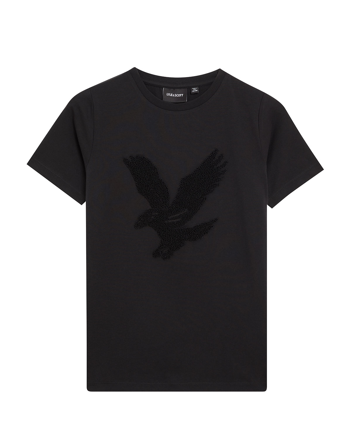 Towelling Eagle Shirt Jet Black - Lyle & Scott