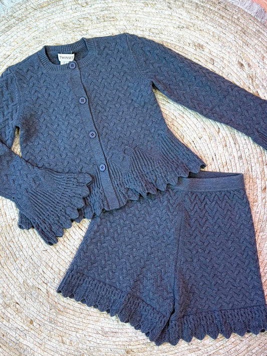 Set Knitted Grey - Twinset