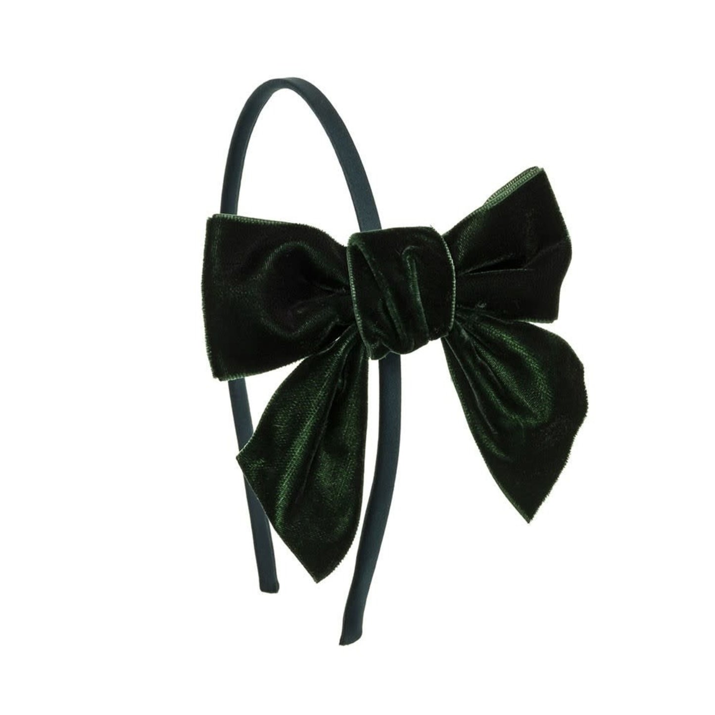 Diadeem Butterfly Bow Velvet Green - Siena