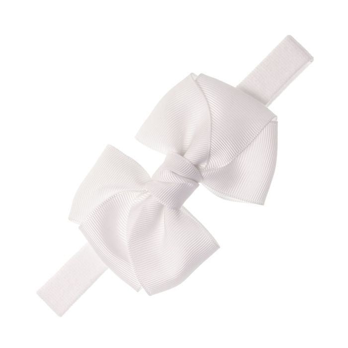 Baby headband Largebow White - Siena