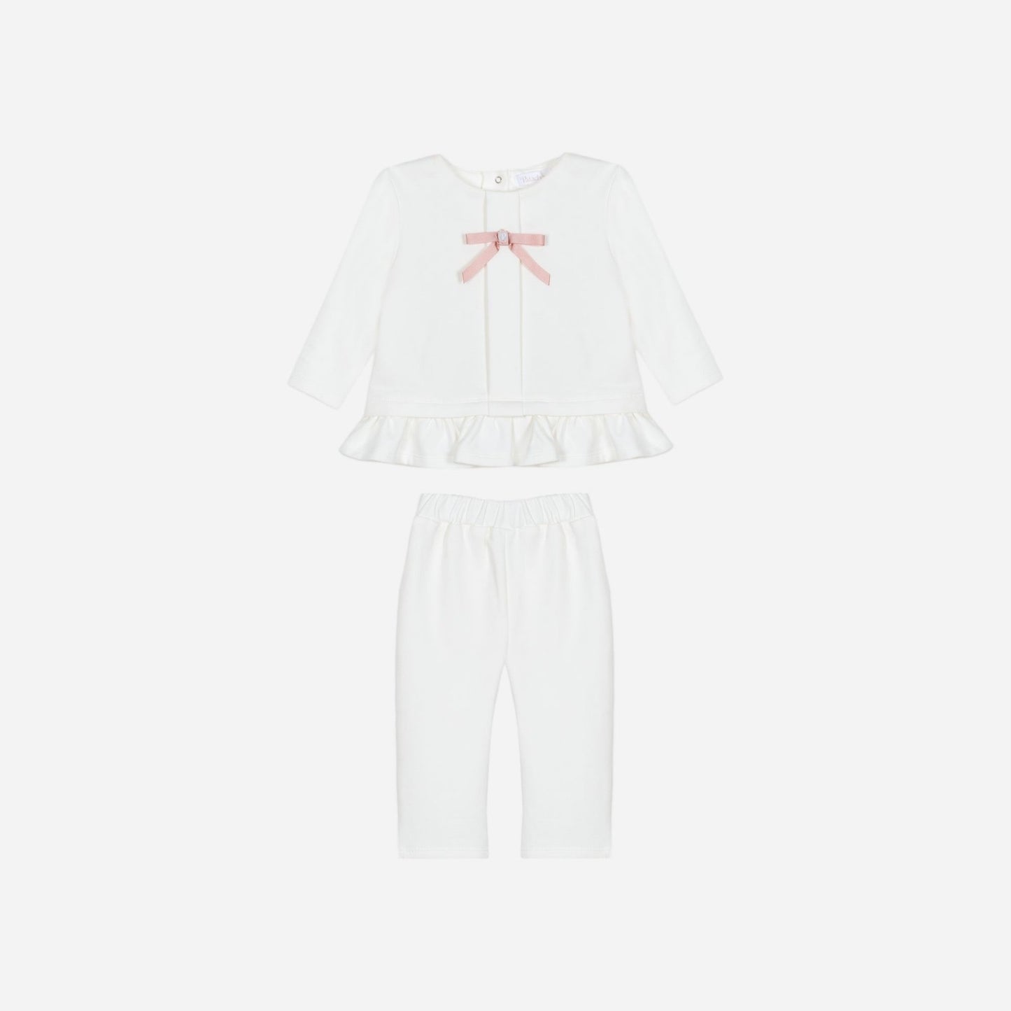 Set White Ruffle Bow - Patachou
