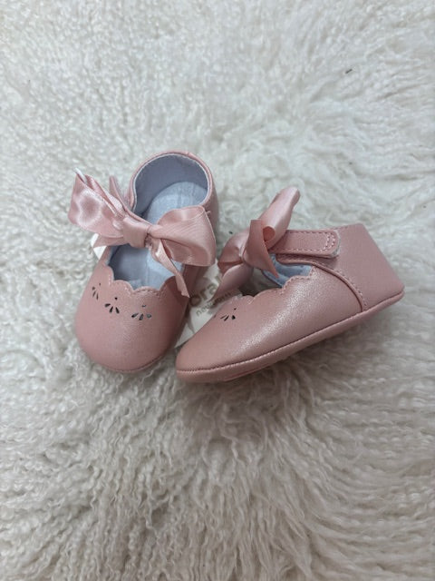 Baby Shoes Pink Bow - Mayoral