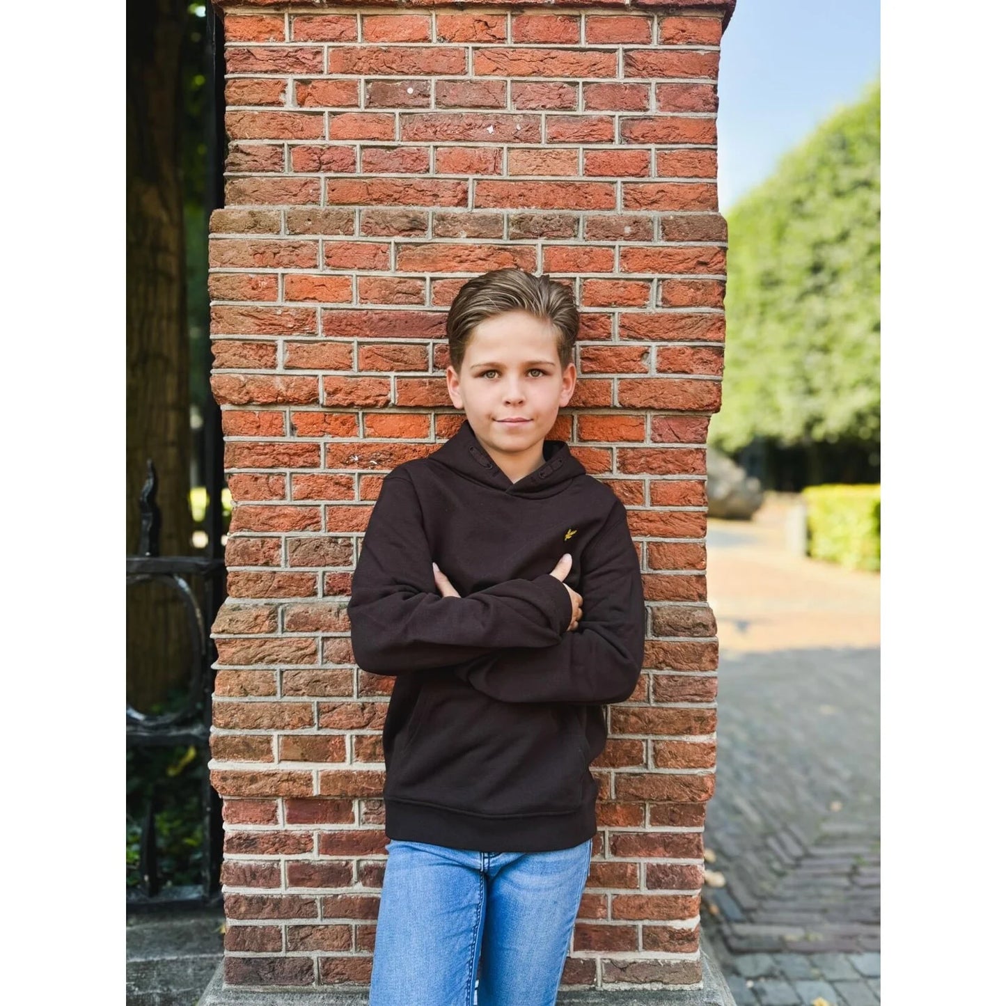 Hoodie Dark Brown - Lyle & Scott