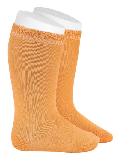 Condor Socks Openwork Ruffle - Orange