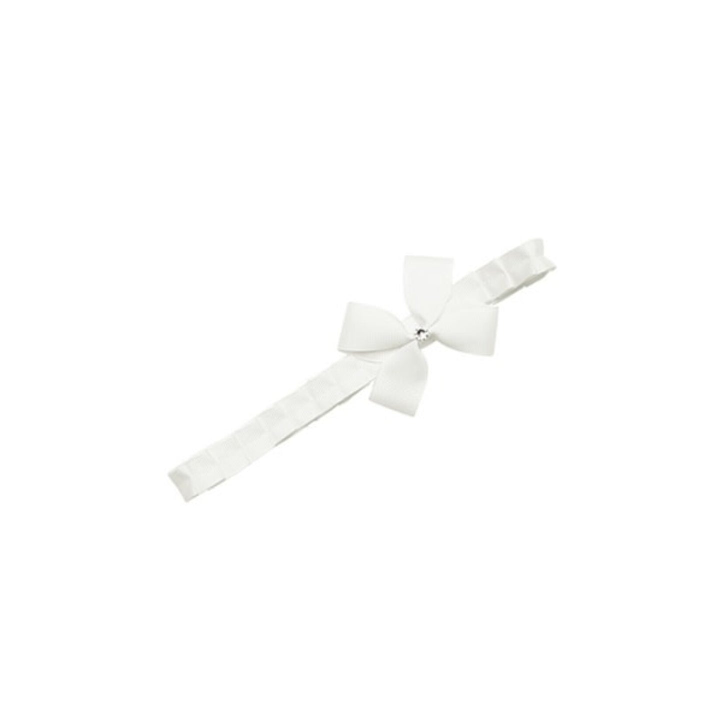 Newborn Hairbow Baby White - Prinsessefin