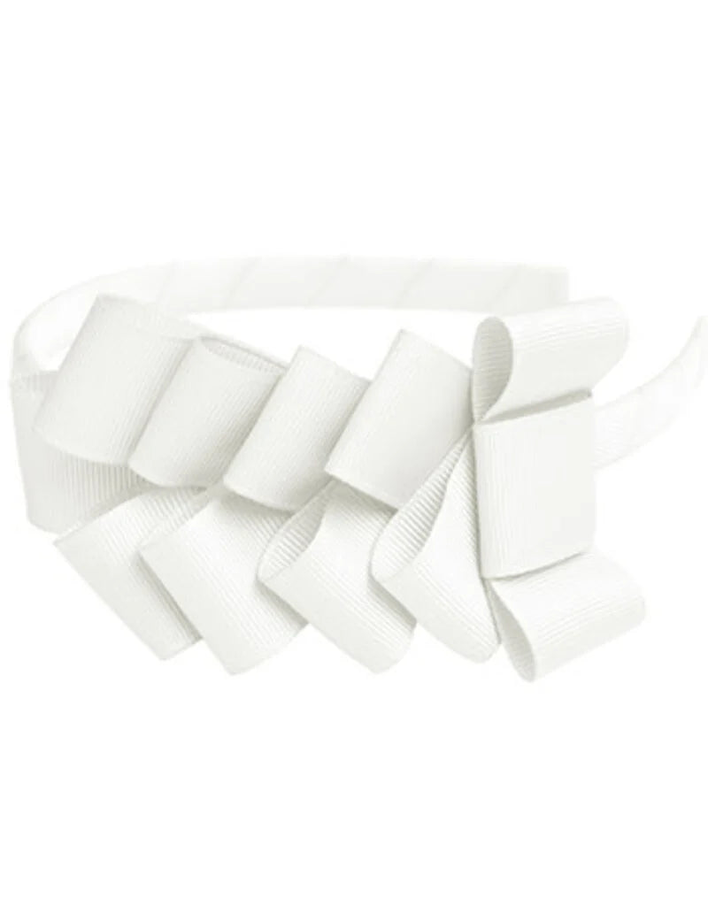 Diadeem Little Bows White - Prinsessefin