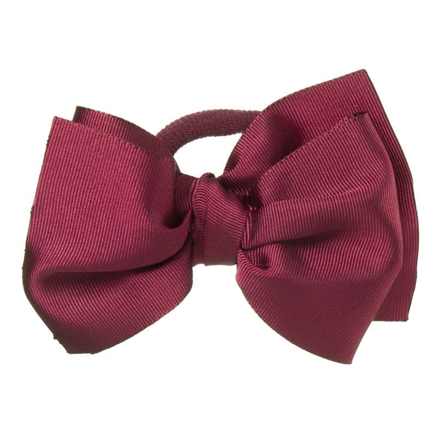 Hair Elastic Big Bow Burgundy - Siena
