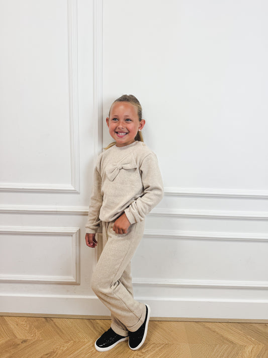 Set Beige Bow - Gymp