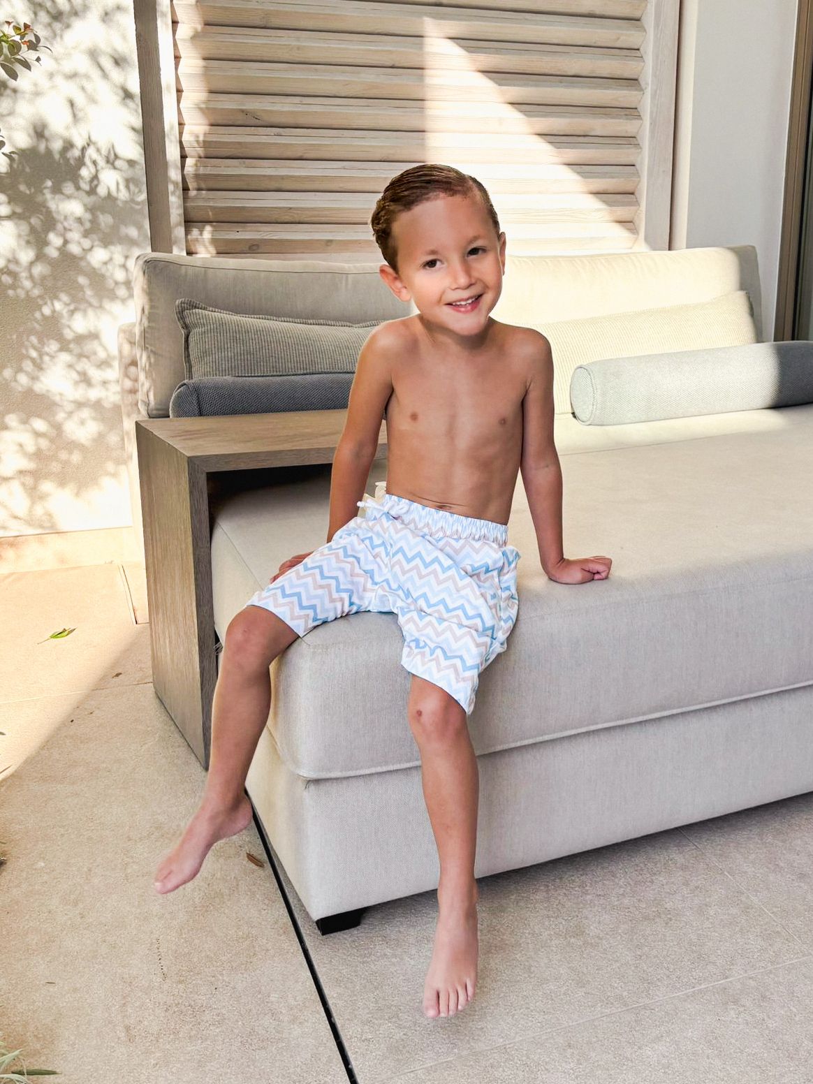 Swimshort Love Blue - Petite Zara