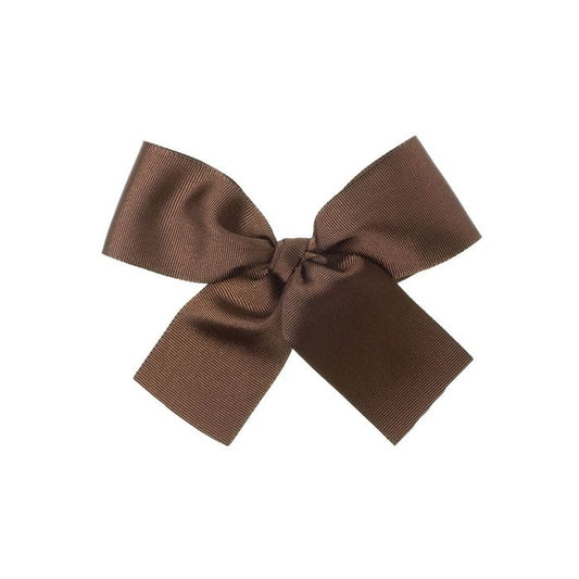 Medium Bow Clip Brown - Siena