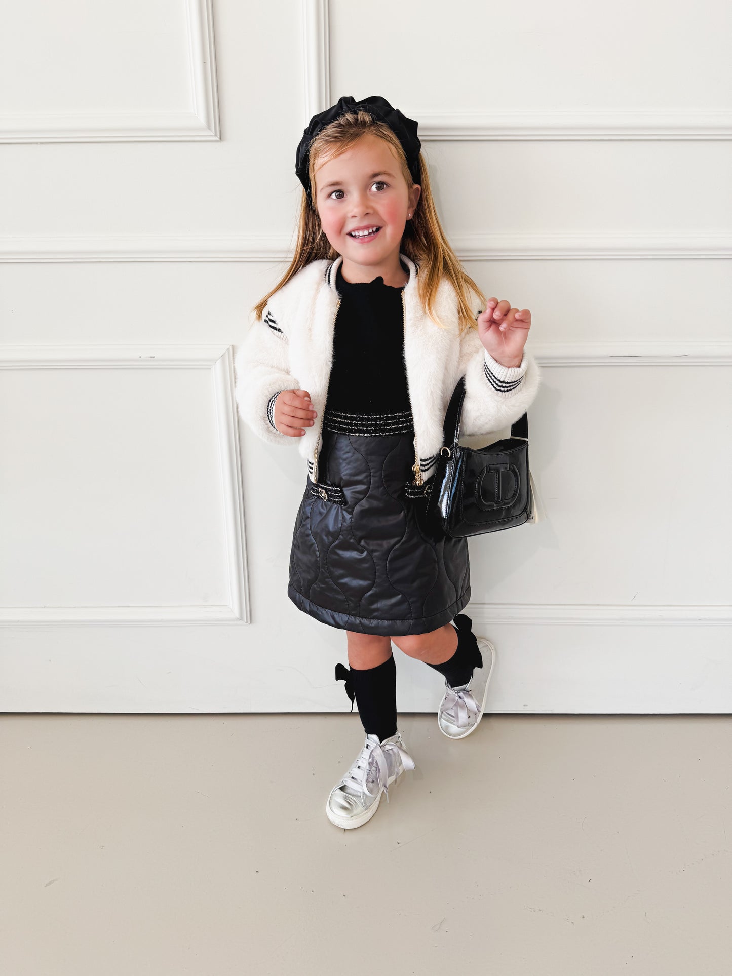 Bomber faux fur milk - Twinset