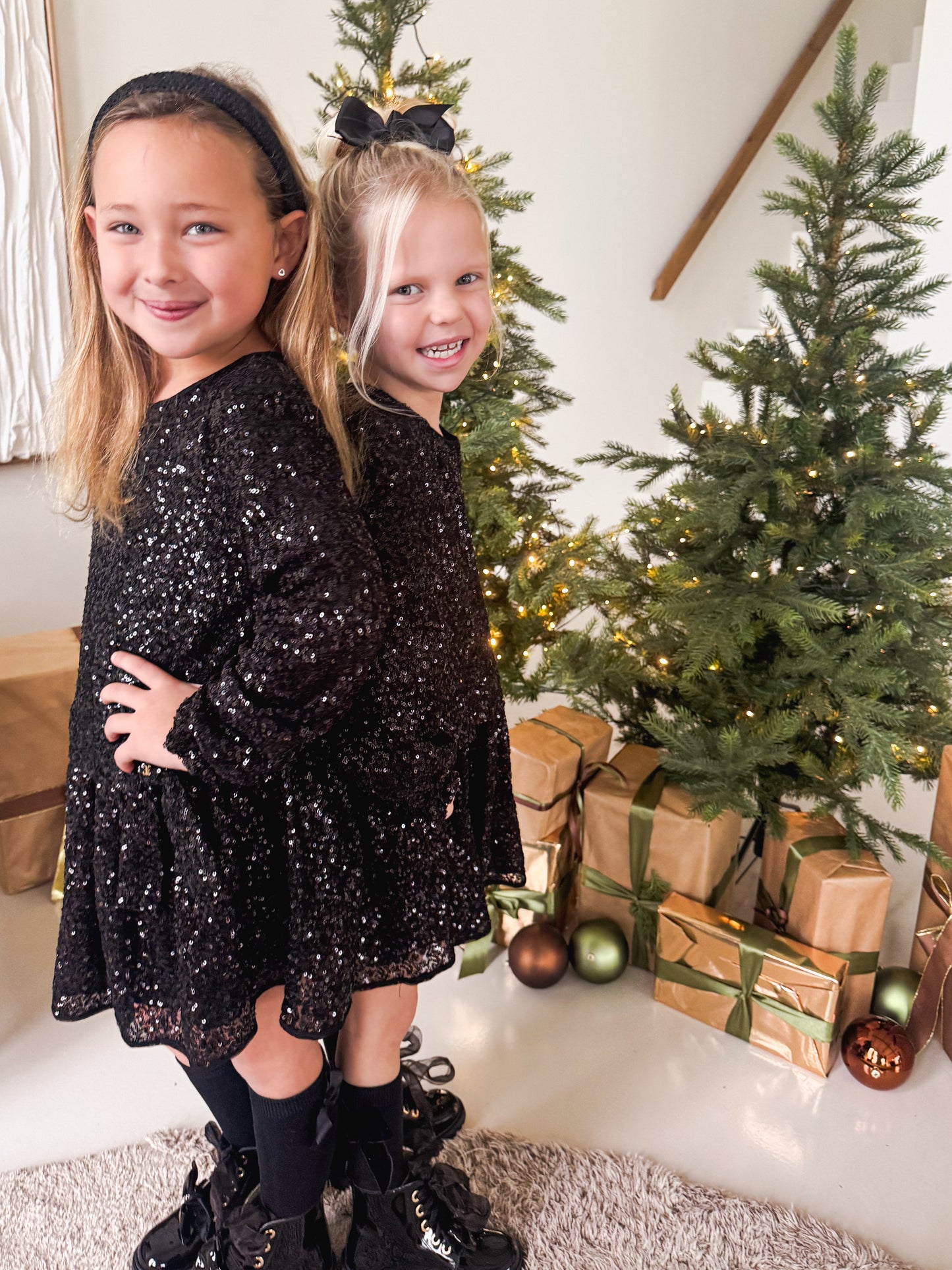 Dress Glitter Black - Abel & Lula
