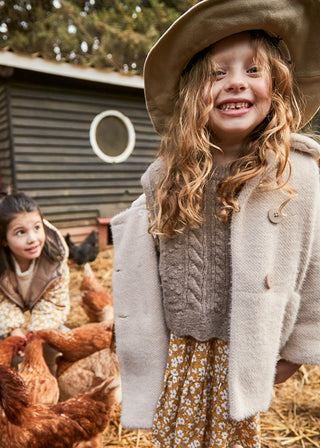 Knitted Coat Beige - Mayoral