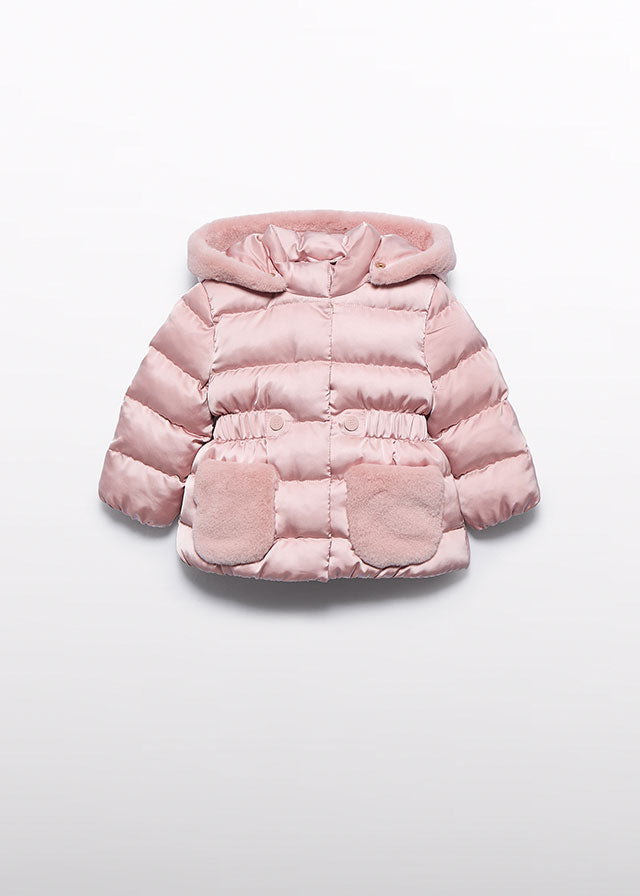 Coat Mini Girls Pink - Abel & Lula