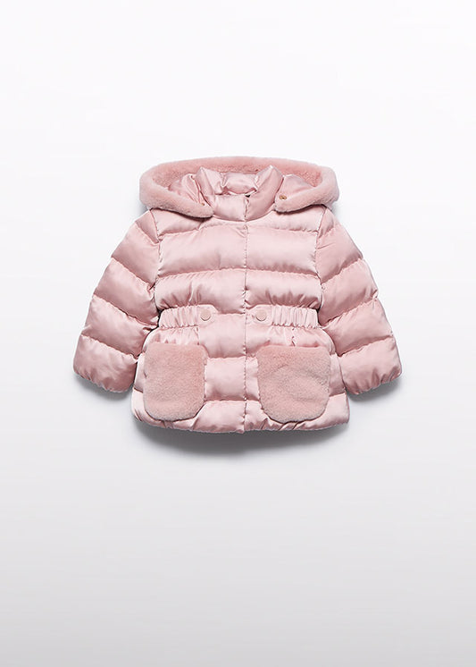 Coat Mini Girls Pink - Abel & Lula